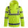 Reflective safety jacket with hood